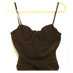 BCBG Dark Brown Top